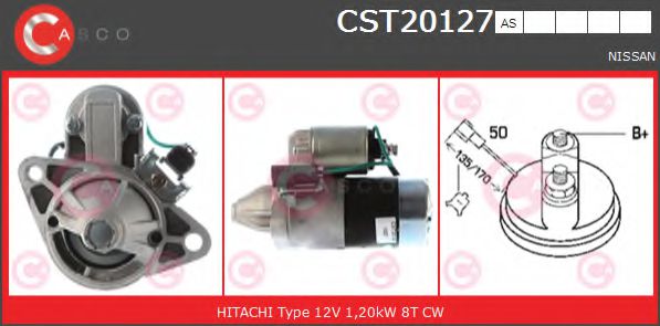 CASCO CST20127AS Стартер для NISSAN PRIMERA LER (Ниссан Примера лэр) CASCO CST20127AS Стартер для NISSAN PRIMERA LER (Ниссан Примера лэр)