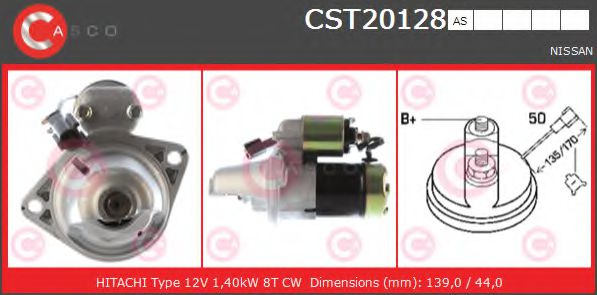 CASCO CST20128AS Стартер для NISSAN PRIMERA LER (Ниссан Примера лэр) CASCO CST20128AS Стартер для NISSAN PRIMERA LER (Ниссан Примера лэр)