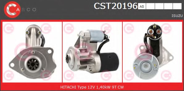 CASCO CST20196AS Стартер для ISUZU (Исузу) CASCO CST20196AS Стартер для ISUZU (Исузу)