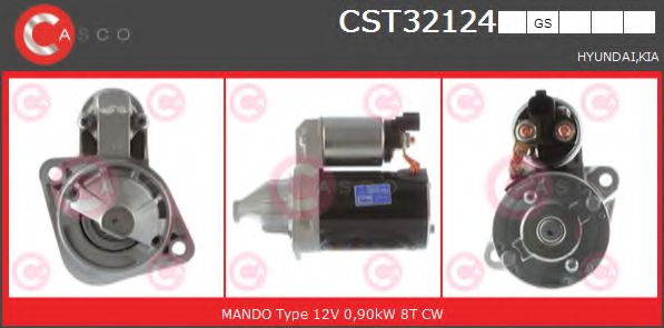CASCO CST32124GS Стартер для KIA (Киа) CASCO CST32124GS Стартер для KIA (Киа)