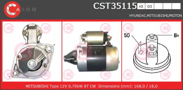 CASCO CST35115AS Стартер для MITSUBISHI CELESTE (Митсубиши/митсубиси Cэлэстэ) CASCO CST35115AS Стартер для MITSUBISHI CELESTE (Митсубиши/митсубиси Cэлэстэ)
