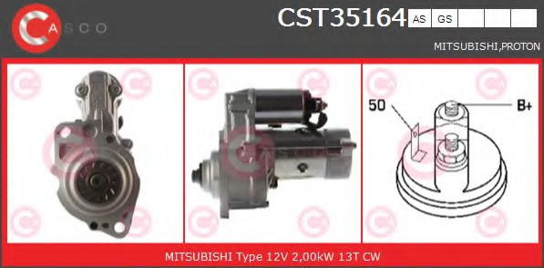 CASCO CST35164AS Стартер для MITSUBISHI PAJERO/SHOGUN (Митсубиши/митсубиси Пажэро/шогун) CASCO CST35164AS Стартер для MITSUBISHI PAJERO/SHOGUN (Митсубиши/митсубиси Пажэро/шогун)