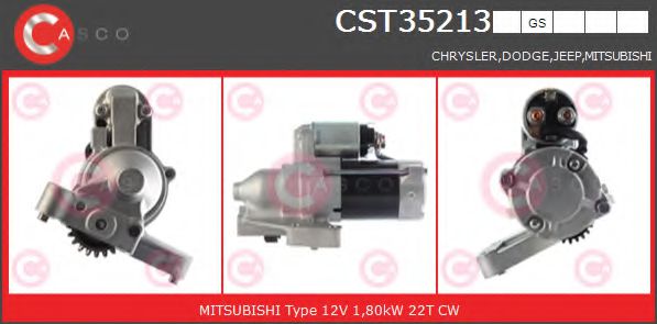 CASCO CST35213GS Стартер для MITSUBISHI (Митсубиши/митсубиси) CASCO CST35213GS Стартер для MITSUBISHI (Митсубиши/митсубиси)