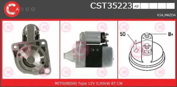 CASCO CST35223AS Стартер для KIA MENTOR (Киа Мэнтор) CASCO CST35223AS Стартер для KIA MENTOR (Киа Мэнтор)