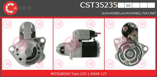 CASCO CST35235GS Стартер для ALFA ROMEO 159 (Альфа ромео 159) CASCO CST35235GS Стартер для ALFA ROMEO 159 (Альфа ромео 159)