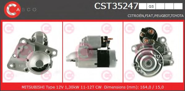 CASCO CST35247GS Стартер для CITROËN C4 II (CитроËн С4 2) CASCO CST35247GS Стартер для CITROËN C4 II (CитроËн С4 2)