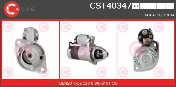 CASCO CST40347AS Стартер 12R для TOYOTA IQ (Тойота/тоета Иq) CASCO CST40347AS Стартер 12R для TOYOTA IQ (Тойота/тоета Иq)