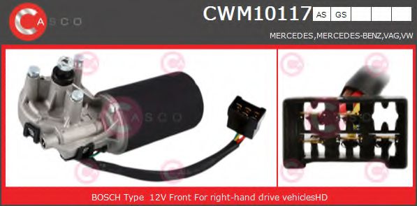 CASCO CWM10117AS Двигатель стеклоочистителя для VOLKSWAGEN LT 28-35 II (Фольксваген Лт 28-35 2) CASCO CWM10117AS Двигатель стеклоочистителя для VOLKSWAGEN LT 28-35 II (Фольксваген Лт 28-35 2)