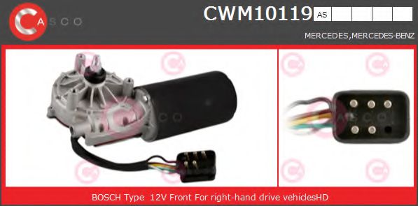 CASCO CWM10119AS Двигатель стеклоочистителя для MERCEDESBENZ (Мерседес бенц) CASCO CWM10119AS Двигатель стеклоочистителя для MERCEDESBENZ (Мерседес бенц)