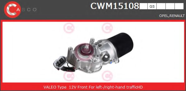 CASCO CWM15108GS Двигатель стеклоочистителя для RENAULT TRAFIC II (Рено Трафик 2) CASCO CWM15108GS Двигатель стеклоочистителя для RENAULT TRAFIC II (Рено Трафик 2)