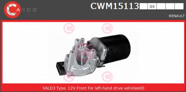 CASCO CWM15113GS Двигатель стеклоочистителя для RENAULT ESPACE I (Рено Эспаcэ и) CASCO CWM15113GS Двигатель стеклоочистителя для RENAULT ESPACE I (Рено Эспаcэ и)