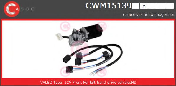 CASCO CWM15139GS Двигатель стеклоочистителя для PEUGEOT 205 II (Пежо 205 2) CASCO CWM15139GS Двигатель стеклоочистителя для PEUGEOT 205 II (Пежо 205 2)