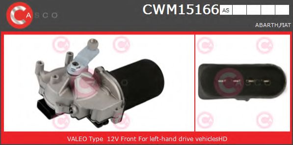 CASCO CWM15166AS Двигатель стеклоочистителя для ABARTH (Абартх)