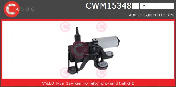 CASCO CWM15348GS Двигатель стеклоочистителя для MERCEDES-BENZ VITO / MIXTO (Мэрcэдэс-бэнз Вито / миxто) CASCO CWM15348GS Двигатель стеклоочистителя для MERCEDES-BENZ VITO / MIXTO (Мэрcэдэс-бэнз Вито / миxто)