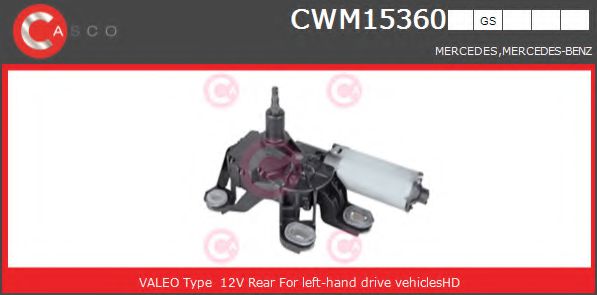 CASCO CWM15360GS Двигатель стеклоочистителя для MERCEDES-BENZ VITO / MIXTO (Мэрcэдэс-бэнз Вито / миxто) CASCO CWM15360GS Двигатель стеклоочистителя для MERCEDES-BENZ VITO / MIXTO (Мэрcэдэс-бэнз Вито / миxто)