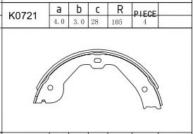 ASIMCO K0721 Тормозные колодоки для AUDI Q7 (Ауди Кью 7) ASIMCO K0721 Тормозные колодоки для AUDI Q7 (Ауди Кью 7)