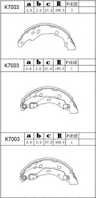 ASIMCO K7003 Тормозные колодоки для RENAULT SANDERO/STEPWAY II (Рено Сандэро/стэпваъ 2) ASIMCO K7003 Тормозные колодоки для RENAULT SANDERO/STEPWAY II (Рено Сандэро/стэпваъ 2)