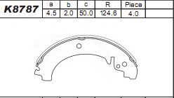 ASIMCO K8787 Тормозные колодоки для LADA NADESCHDA (Лада Надэщда) ASIMCO K8787 Тормозные колодоки для LADA NADESCHDA (Лада Надэщда)