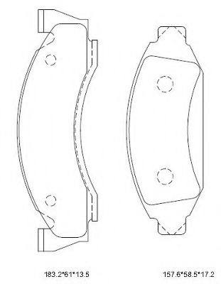 ASIMCO KD6325 Тормозные колодки для FORD-USA (Форд-уса) ASIMCO KD6325 Тормозные колодки для FORD-USA (Форд-уса)