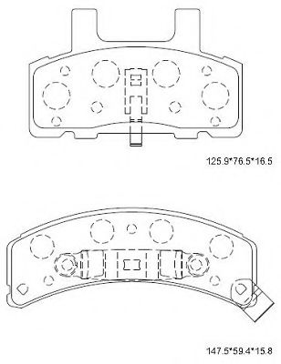 ASIMCO KD6760 Тормозные колодки для CHEVROLET C2500 (Шевроле C2500) ASIMCO KD6760 Тормозные колодки для CHEVROLET C2500 (Шевроле C2500)
