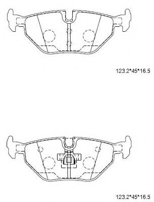 ASIMCO KD6793 Тормозные колодки для BMW (Бмв) ASIMCO KD6793 Тормозные колодки для BMW (Бмв)