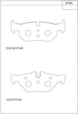 ASIMCO KD7365 Тормозные колодки для BMW (Бмв) ASIMCO KD7365 Тормозные колодки для BMW (Бмв)