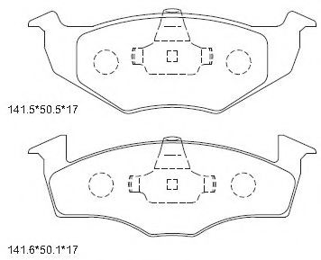 ASIMCO KD7753 Тормозные колодки для VOLKSWAGEN (Фольксваген) ASIMCO KD7753 Тормозные колодки для VOLKSWAGEN (Фольксваген)