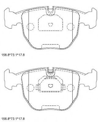 ASIMCO KD7761 Тормозные колодки для BMW (Бмв) ASIMCO KD7761 Тормозные колодки для BMW (Бмв)
