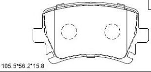 ASIMCO KD7792 Тормозные колодки для AUDI TT (Ауди Тт) ASIMCO KD7792 Тормозные колодки для AUDI TT (Ауди Тт)