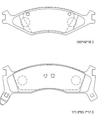 ASIMCO KD9710 Тормозные колодки для KIA SPORTAGE (Киа Спортейдж) ASIMCO KD9710 Тормозные колодки для KIA SPORTAGE (Киа Спортейдж)