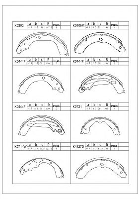 ASIMCO K0202 Тормозные колодоки 