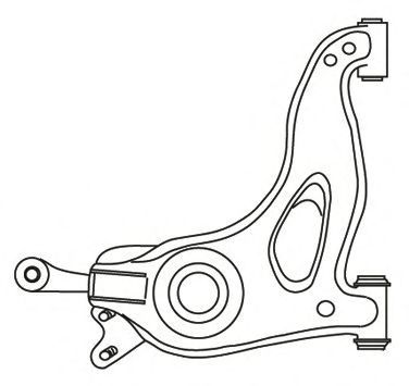 FRAP 1737 Рычаг независимой подвески колеса, подвеска колеса для MERCEDES-BENZ C-CLASS (Мэрcэдэс-бэнз С класс) FRAP 1737 Рычаг независимой подвески колеса, подвеска колеса для MERCEDES-BENZ C-CLASS (Мэрcэдэс-бэнз С класс)