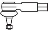 FRAP 2307 Наконечник поперечной рулевой тяги 