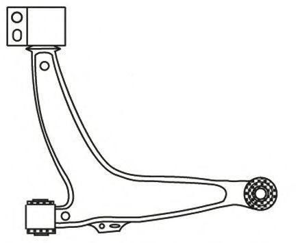 FRAP 2739 Рычаг независимой подвески колеса, подвеска колеса для OPEL (Опель)