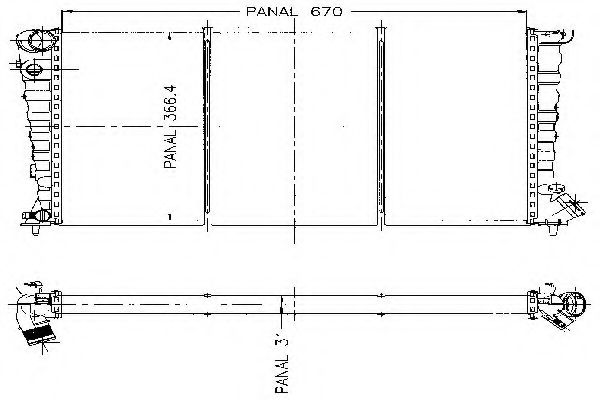 ORDONEZ 1020015809 Радиатор, охлаждение двигателя для PEUGEOT (Пежо) ORDONEZ 1020015809 Радиатор, охлаждение двигателя для PEUGEOT (Пежо)