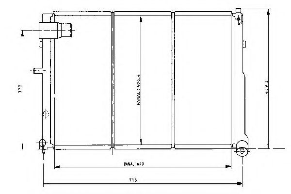 ORDONEZ 1020023809 Радиатор, охлаждение двигателя 