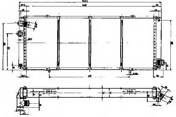 ORDONEZ 1020110808 Радиатор, охлаждение двигателя 