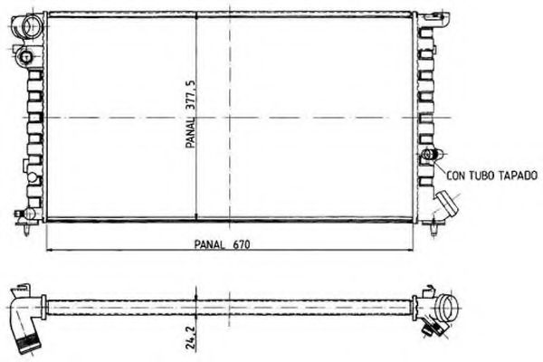 ORDONEZ 1020199809 Радиатор, охлаждение двигателя для PEUGEOT 306 (Пежо 306) ORDONEZ 1020199809 Радиатор, охлаждение двигателя для PEUGEOT 306 (Пежо 306)