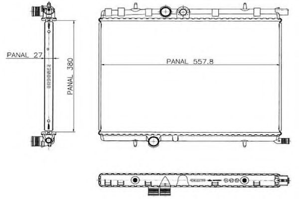 ORDONEZ 1020604815 Радиатор, охлаждение двигателя для CITROëN (Cитроëн) ORDONEZ 1020604815 Радиатор, охлаждение двигателя для CITROëN (Cитроëн)