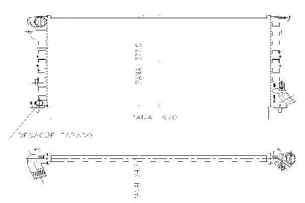 ORDONEZ 1020643809 Радиатор, охлаждение двигателя для PEUGEOT 306 (Пежо 306) ORDONEZ 1020643809 Радиатор, охлаждение двигателя для PEUGEOT 306 (Пежо 306)