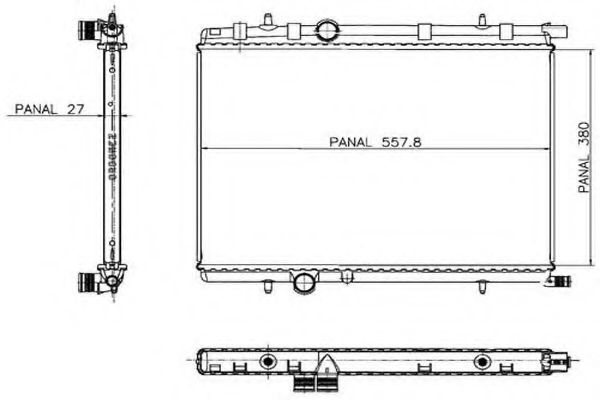 ORDONEZ 1020657815 Радиатор, охлаждение двигателя для CITROëN (Cитроëн) ORDONEZ 1020657815 Радиатор, охлаждение двигателя для CITROëN (Cитроëн)