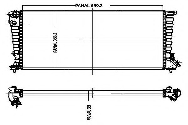 ORDONEZ 1020847809 Радиатор, охлаждение двигателя для PEUGEOT 306 (Пежо 306) ORDONEZ 1020847809 Радиатор, охлаждение двигателя для PEUGEOT 306 (Пежо 306)