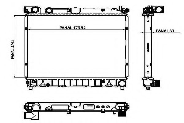 ORDONEZ 1020872803 Радиатор, охлаждение двигателя 