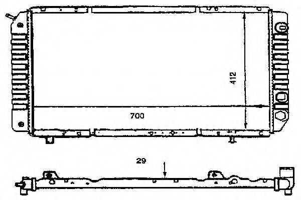 ORDONEZ 2060138 Радиатор, охлаждение двигателя 