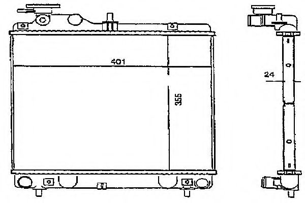 ORDONEZ 2060147 Радиатор, охлаждение двигателя 