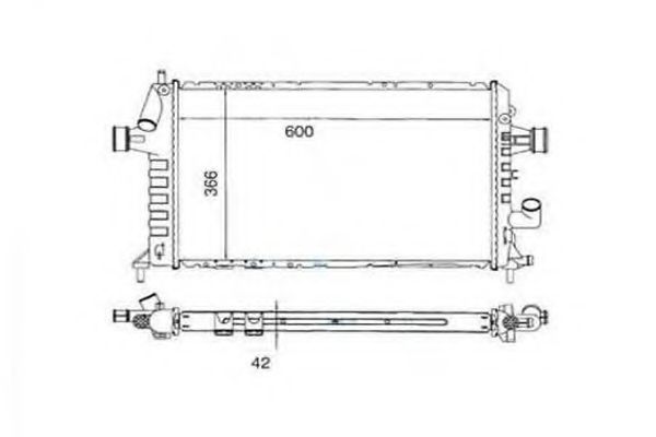 ORDONEZ 2060205 Радиатор, охлаждение двигателя 