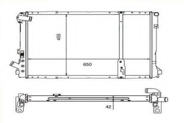 ORDONEZ 2060214 Радиатор, охлаждение двигателя 