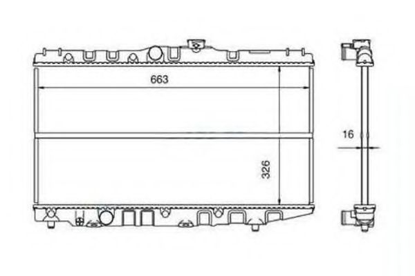 ORDONEZ 2060218 Радиатор, охлаждение двигателя 