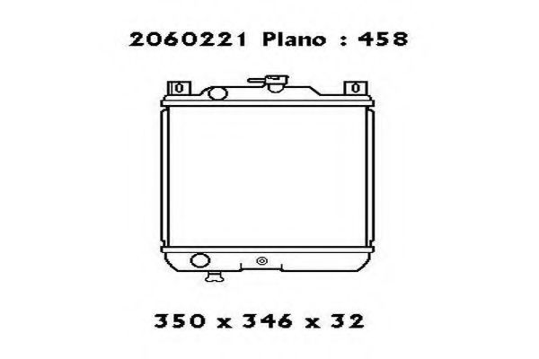 ORDONEZ 2060221 Радиатор, охлаждение двигателя 