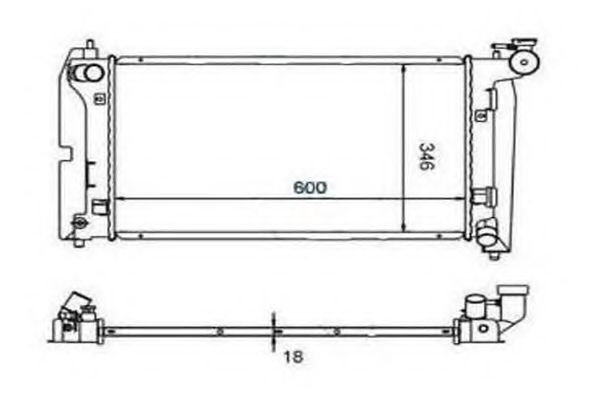 ORDONEZ 2060223 Радиатор, охлаждение двигателя 